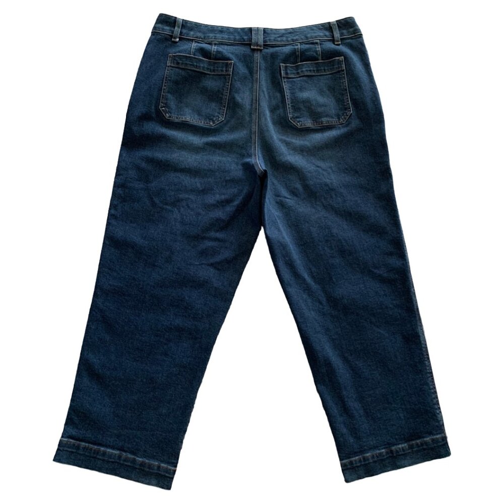 TALBOTS Womens' Darien Wash High Waist Straight Ankle Jeans Size 16 - Picture 6 of 8